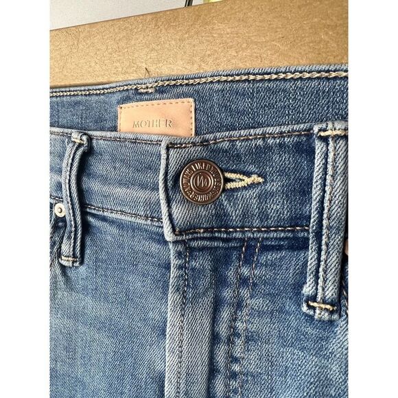 Mother Stunner Zip Ankle Step Fray Light Kitty Racer Sz. 24 - Picture 2 of 8